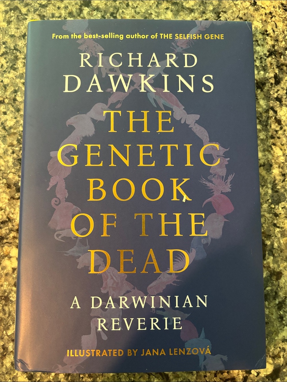 Richard Dawkins "The Genetic Book of the Dead" Hardcover - Navy Blue & Gold